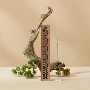 Solid Wood <b>Incense</b> Burner Sandalwood 236mmx36mmx27mm Engraved Hand Made Chinese Classic Style Agarwood <b>Incense</b> <b>Holder</b> - Product Image 1
