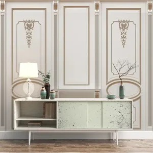 <span class=keywords><strong>Carta</strong></span> murale fotografica personalizzata stile europeo moderno intaglio parete <span class=keywords><strong>carta</strong></span> da <span class=keywords><strong>parati</strong></span> 3D soggiorno buccia e bastone decorazione murale - Product Image 4
