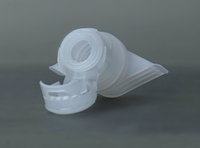 Bouchon à bec verseur en plastique à clapet, anti-déversement, avec bande déchirable de 7,8 mm, pour sachets de shampoing, gel douche, nettoyant visage et cosmétiques