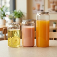 Usine chinoise, vente en gros de canettes en plastique PET de qualité alimentaire de 250 ml, 330 ml, 400 ml, 500 ml avec couvercle en aluminium pour l'emballage de boissons
