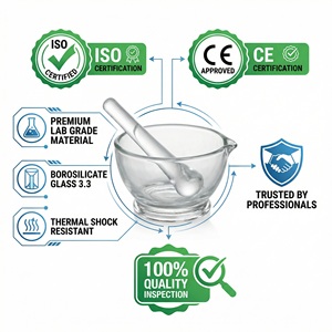 Juego <span class=keywords><strong>de</strong></span> <span class=keywords><strong>Mortero</strong></span> y Pilón <span class=keywords><strong>de</strong></span> Vidrio Borosilicato 3.3 Transparente para <span class=keywords><strong>Laboratorio</strong></span> <span class=keywords><strong>de</strong></span> Química, Herramienta <span class=keywords><strong>de</strong></span> Molienda <span class=keywords><strong>con</strong></span> Boquilla, Cristalería <span class=keywords><strong>de</strong></span> <span class=keywords><strong>Laboratorio</strong></span> - Product Image 4