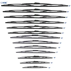 Fabricants de balais d'essuie-glace en métal Cadre en fer Pare-brise Lame d'essuie-glace de haute qualité
