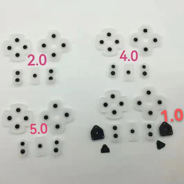 For PS4 Handle Conductive Rubber Button for PS4 Transparent 1.0/2.0/4.0/5.0 Conductive Adhesive JDS Button