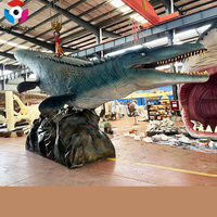 Modèle de Mosasaurinae, reptiles marins personnalisés, 15 m de long, simulation animatronique d'animal marin à vendre, utilisation en intérieur dans les centres commerciaux, acier