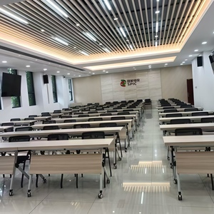 Bàn hội nghị gấp bằng gỗ có thể điều chỉnh dành cho phòng họp và các buổi đào tạo Bàn họp gấp Bàn văn phòng mô-đun - Product Image 6