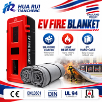 Couverture anti-feu pour véhicules électriques (VE) OEM/ODM, conforme aux normes DIN SPEC 91489 et EN13501, vente en gros d'usine, emballage en boîte PP pour flottes de voitures de location en Thaïlande