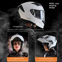 Casque de moto Thousand-paper-crane, design rabattable, utilisation universelle quatre saisons, certifié 3C, double visière, matériau ABS, différentes tailles