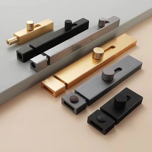 Aluminum Alloy Visible <b>Latch</b> Door Bolt Anti-Theft Door <b>Lock</b> <b>Latch</b> Bathroom Thickened Wooden Door Punch-Free <b>Latch</b> Modern Simple - Product Image 1