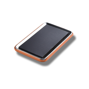 Aimant de réfrigérateur souvenir en cuir PU imprimé UV orange rectangulaire personnalisé - Product Image 4