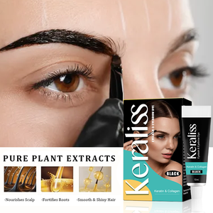Crème colorante semi-permanente pour sourcils et cils Joynna, teinture capillaire à base d'extraits végétaux naturels, longue durée 60 jours, kit de <span class=keywords><strong>coloration</strong></span> - Product Image 2