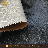 Simili cuir de crocodile gaufré de haute qualité, tissu PU imperméable pour la fabrication de chaussures, l'artisanat, les vêtements, les sacs décoratifs de golf, les canapés