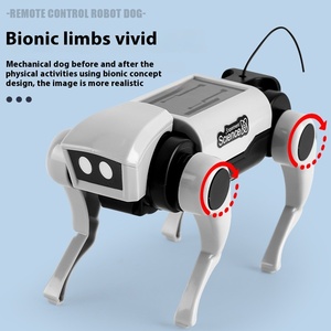 <span class=keywords><strong>Robot</strong></span> Rc para niños, juguete mecánico con <span class=keywords><strong>Control</strong></span> remoto para perros, enseñanza de ciencias, modelo de montaje Diy, juego eléctrico, juguetes para niños, regalo para niños - Product Image 3
