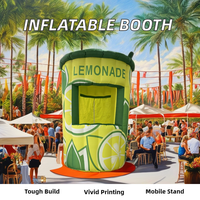 Publicité extérieure personnalisée tente de fruit de pomme gonflable limonade gonflable stand de kiosque à vendre location