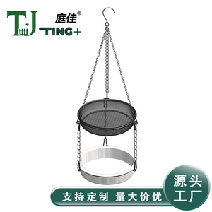 ที่ให้อาหารนกโลหะ TJ-008 แบบแขวนทรงกลม ทนทาน สำหรับให้อาหารนกฮัมมิงเบิร์ด ขนาดเล็ก จากเมืองหย่งคัง มณฑลเจ้อเจียง - Product Image 2