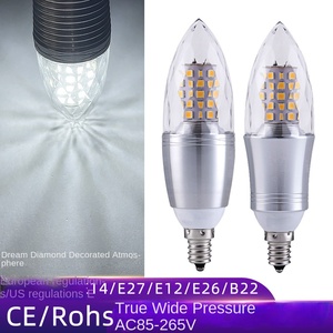 Bombilla LED con Forma <span class=keywords><strong>de</strong></span> Llama E14 E12 <span class=keywords><strong>de</strong></span> 12 W, 85-265 V, 30000 Horas, para Iluminación Decorativa <span class=keywords><strong>de</strong></span> Hotel con Araña Vintage - Product Image 3
