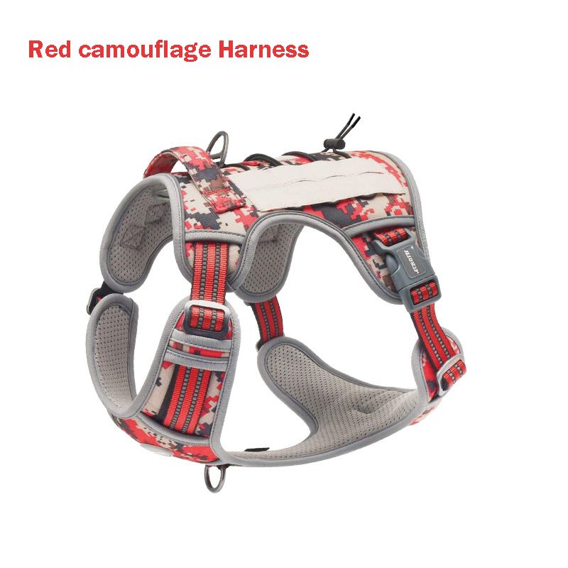 Harnais camouflage rouge