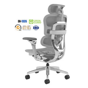 Nueva Silla de Oficina Ergonómica de Malla para Computadora, Silla de Escritorio Ejecutiva Premium de Aluminio Giratoria y Reclinable al por Mayor - Product Image 2