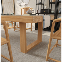 YQ Forever – Table à thé et chaise en bois massif, combinaison de cinq chaises, nouveau Style chinois, balcon familial, Table basse