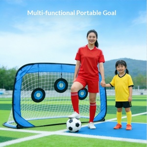 Portería de Fútbol Plegable Portátil para Niños, Juguete Deportivo para Exteriores, Cuatro en Uno, Modelo MK-8028-1, para Jardín de Infancia - Product Image 3