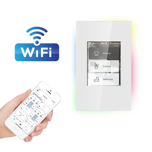 智能家居自动化LCD wifi网眼壁灯开关alexa google助手 - Product Image 4