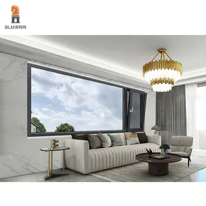 Case con finestre enormi residenziali con doppi vetri e isolamento acustico in alluminio impermeabile grafica in acciaio inossidabile Guangdong