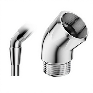 Raccord d'angle transfrontalier pour douchette 1/2 pouce, coudé en cuivre, angle de pulvérisation réglable à 135 degrés, injection - Product Image 1