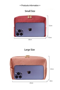 Semplice design Multi-colore di velluto trapuntato pochette per il trucco con motivo a caramella <span class=keywords><strong>porta</strong></span> pennelli ottagonali alla moda - Product Image 6