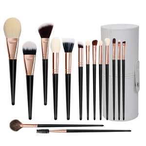 Set de Brochas de Maquillaje Profesional de Lujo, Portátil, Original, 15 Piezas, Vegano, Marca Privada Personalizable, para Viaje - Product Image 1