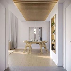 Mesa de Comedor y Mueble de Madera de Diseño Escandinavo Personalizado para Sala de Estar o Apartamento, Muebles para el Hogar - Product Image 4