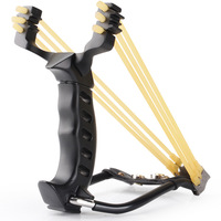 Fronde pliable SYQT avec élastique capable d'adsorber des billes d'acier puissant tir catapulte chasse en plein air fronde