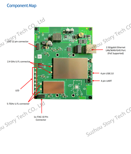 קומקס wpq530 5G wifi 7 לוח ipq5322 ליבה מרובעת 2x 224g + 5 גרם MU-MIMO 19dbm - Product Image 2