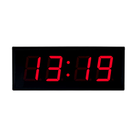 GPS-Synchronisierte LED Digitale Wanduhr Großes Display Zeit Datum Auto-Zeitsynchronisation Metallkonstruktion Quadratisches Design AC/POE-Betrieben