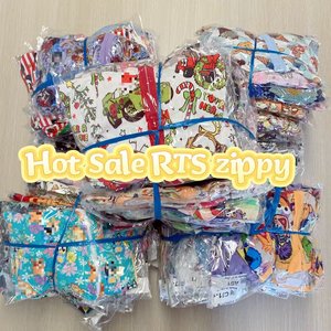 Pijamas de Bambú para Bebé, Artículos Occidentales al por Mayor, Talla y Color Aleatorios, con Cierre de Cremallera para Niños - Product Image 2