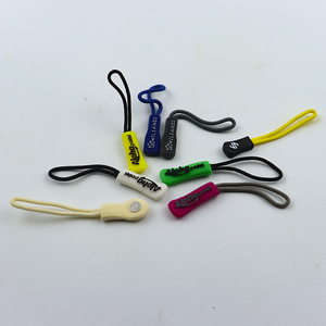 En gros, tirettes de fermeture éclair en caoutchouc avec cordon, étiquettes de fermeture éclair, pièces de rechange pour bagages, sacs à dos, vestes, OEM - Product Image 5