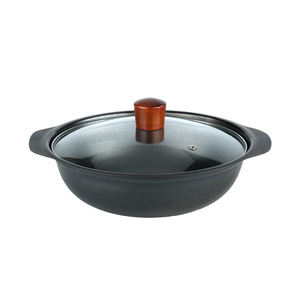 Ironware Casserole Pot 3.1-4L High <b>Temperature</b> Resistant With Lid For All Stovetops Home And Commercial Use - Product Image 3