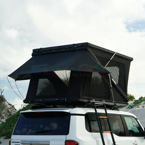 Tente de toit rigide pliable portable pour voiture, en aluminium et Oxford, 4 saisons, imperméable, pour camping et SUV - Product Image 1