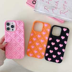 Fundas <span class=keywords><strong>de</strong></span> Silicona Líquida con Diseño <span class=keywords><strong>de</strong></span> Mini Corazón para iPhone 15 14 13 Pro Max, Suaves, Agradables al Tacto, Resistentes a Impactos, Color Caramelo, Diseño <span class=keywords><strong>de</strong></span> Lujo - Product Image 2