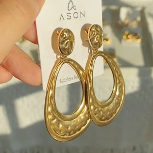 Non Tarnish Women Hypoallergenic Jewelry <strong>Earrings</strong> Custom Fashion Jewelry Stainless Steel <strong>Earrings</strong> 18k Gold Plated Stud <strong>Earrings</strong> - Product Image 3