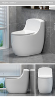 WC de salle de bain moderne en céramique sanitaire, deux pièces, à siphon en P, à double chasse, à chasse par gravité, à poser au sol, pour hôtels et écoles