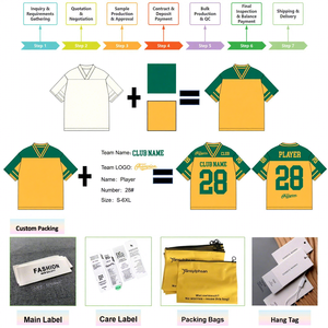 Maglie Premium Ricamate di Alta Qualità per Uomo, Magliette da Football Americano e Rugby di Tutte le Squadre, Manica Corta Traspirante, Taglie Forti in Offerta - Product Image 4