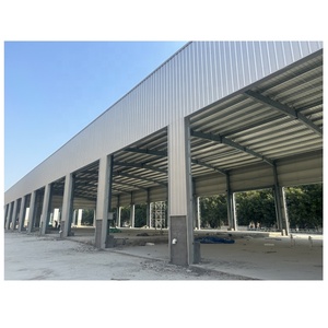 Cấu trúc kim loại Bộ dụng cụ lưu trữ Trọng lượng nhẹ khung thép nhà để xe hiện đại kho gác xép thép xây dựng nhà kho - Product Image 3