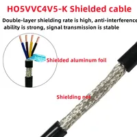 Kabel Fleksibel Berpelindung Standar Eropa H05VVC4V5-K 2-5-inti 81-600V Kabel Daya Transmisi Sinyal Peralatan Otomasi