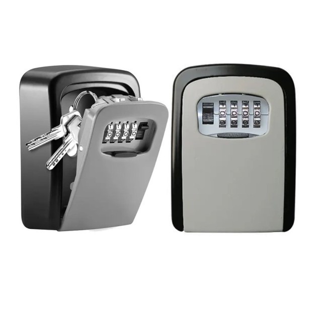 Aluminum Alloy Wall-Mounted Key Storage Box Electronic Digital Lock Safe Box