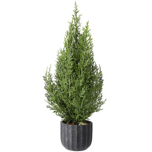 Hoja de ciprés artificial 45cm Árbol de Navidad Escritorio Mini Navidad para regalo Vacaciones - Product Image 6