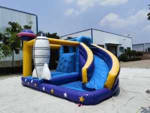 Château Gonflable Commercial avec Toboggan et Souffleur pour <span class=keywords><strong>Location</strong></span> – Idéal pour Fêtes d'Enfants - Product Image 1