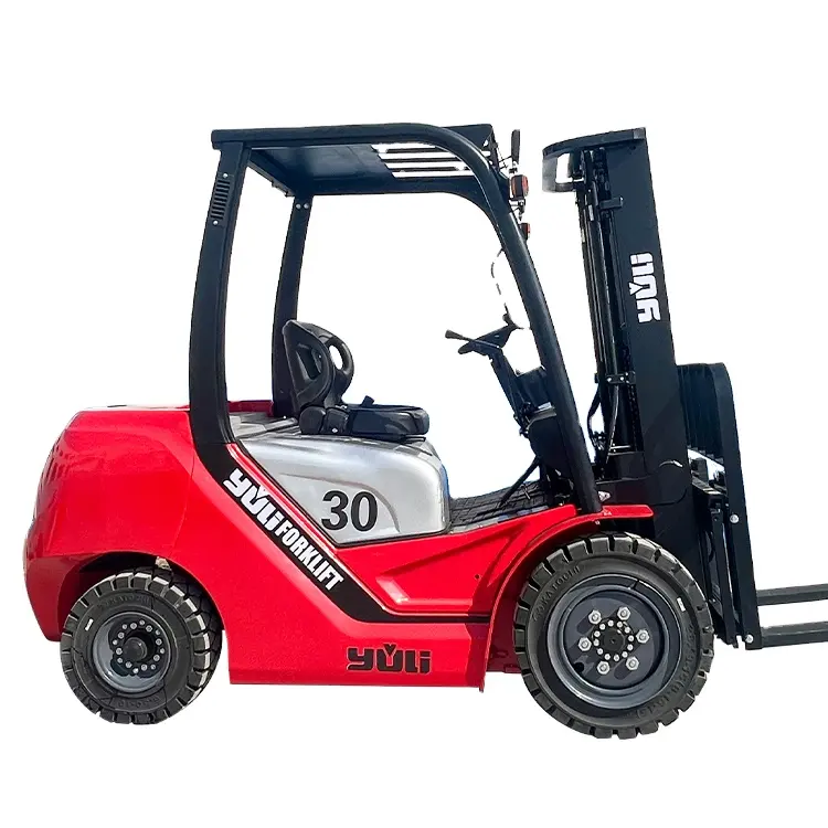 Yuli yüksek kaliteli Forklift fabrika 3 3.5 4 5 Ton yeni Forklift dizel kaldırma yüksekliği 3m 5m dizel lifters forklift