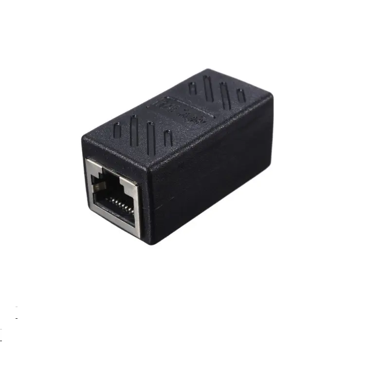 Shielded RJ45 cable connector straight-through broadband network double-head network cable connector