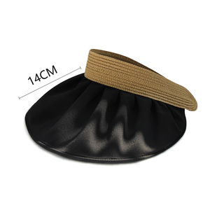 <span class=keywords><strong>Chapeau</strong></span> pare-soleil pour femmes résistant aux UV <span class=keywords><strong>Chapeau</strong></span> d'été pour la plage <span class=keywords><strong>Chapeau</strong></span> uni multiple pour les cheveux en plein air <span class=keywords><strong>Chapeau</strong></span> à visière pliable à toit vide à large bord - Product Image 1