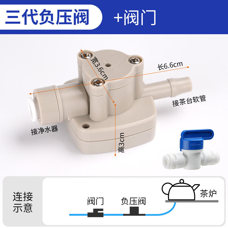 Valve à pression négative de troisième génération