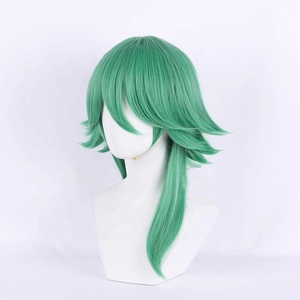 Perruque LOL Heartsteel en gros, cosplay, 50 cm, longueur moyenne, verte, perruque Ezreal, synthétique, anime, cosplay d'Halloween - Product Image 3